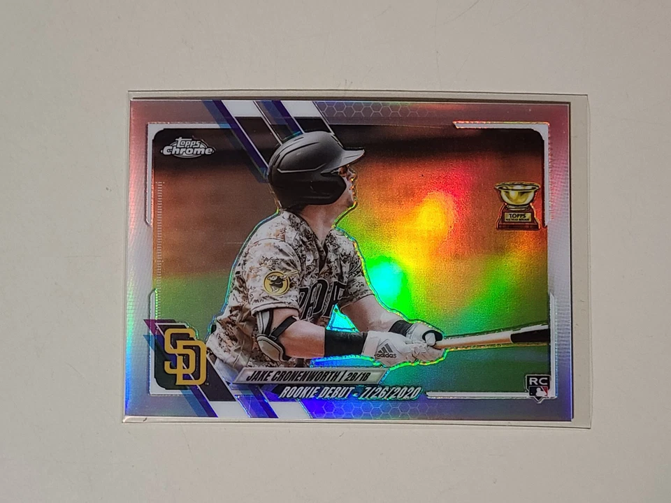 Jake Cronenworth 2021 Topps Chrome Update RC Rookie Debut Refractor #d /250 - Image 1 of 3