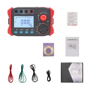 Medidor Probador de Resistencia de Aislamiento Digital con Rango 0.10MΩ-100.0GΩ 250-2500V - Imagen 1 de 9