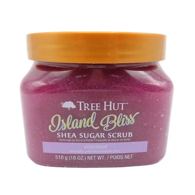 Tree Hut Island Bliss Body Scrub Shea Sugar Coconut 18oz UPC 075371003394 NEW - Image 1 of 4