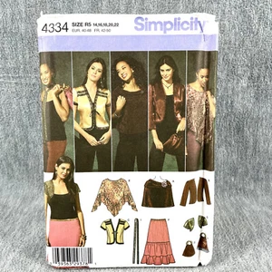 Simplicity 4334 Plus Size Poncho and Shrug Misses Sz 14 22 Sewing Pattern - Picture 1 of 5