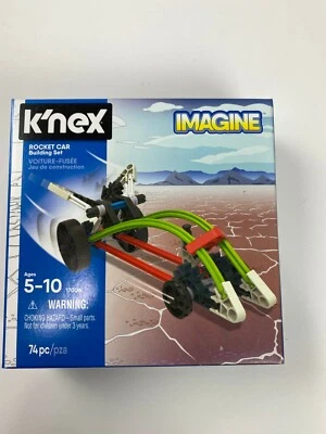 K'nex Imagine Rocket Car Building Set 74 Pieces Kids Toy Ages 5+ NEW - Image 1 of 4