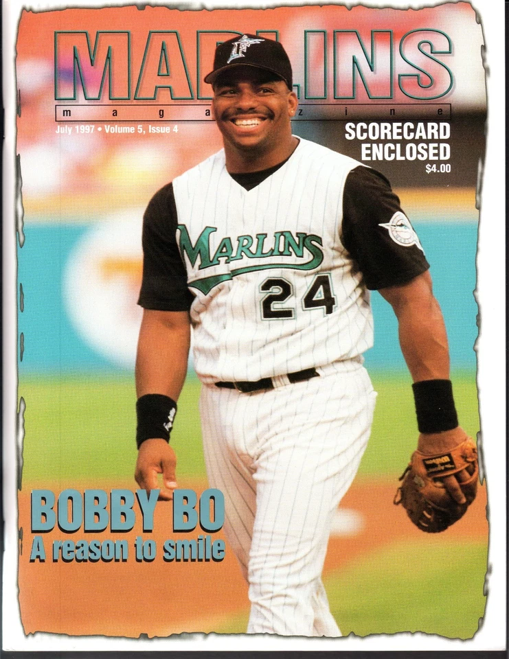 July 1997 Vol 5, #4  DODGERS vs MARLINS MAGAZINE PROGRAM  Bobby Bonilla  NM-MINT - Image 1 of 1
