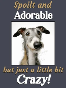 Lurcher Greyhound Whippet pet dog Funny Flexible Fridge Magnet Gift - Picture 1 of 11