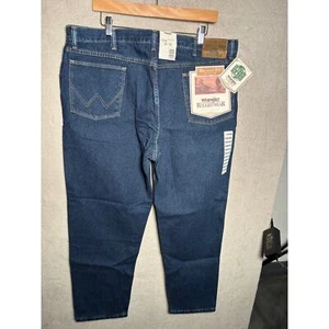 Wrangler Rugged Wear Herren 40x30 Relaxed Fit 100% Baumwolle Blau Denim Jeans Neu mit Etikett - Bild 1 von 8