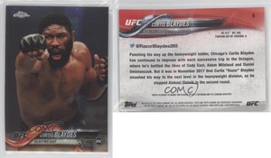 2018 Topps Chrome UFC Curtis Blaydes #6 Rookie RC