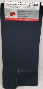 Mikrofaser Küche Geschirr Trocknen Matte mit schnell trockenem Luftnetz (15"x 20") schwarze Farbe, Nan - Bild 1 von 10