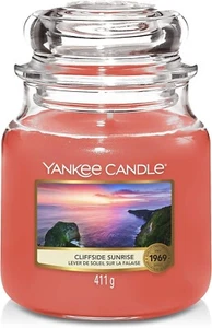 Yankee Candle Jar Medium Cliffside Sunrise Soy Wax Candle 411g Burning Time 75Hr - Picture 1 of 4