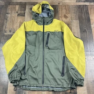 Solaris Full Zip Size XL Men’s Hooded Jacket Mustard Yellow and Olive Green - Picture 1 of 10