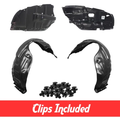 Juego de cubierta inferior del revestimiento del guardabarros y del motor inferior con clips para Lexus ES330 2002-2006 Foto 1 de 4