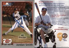 Jordan Smith Signed 2010 DAV Minor/Independent/Summer Leagues #47 Card Auto AU
