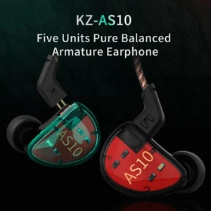 KZ AS10 Headphones Balanced Armature Drive Earphone HIFI Bass Monitor Music - Picture 1 of 16
