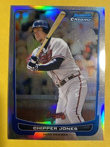 2012 Bowman Chrome Refractors #34 Chipper Jones Braves NM-MT