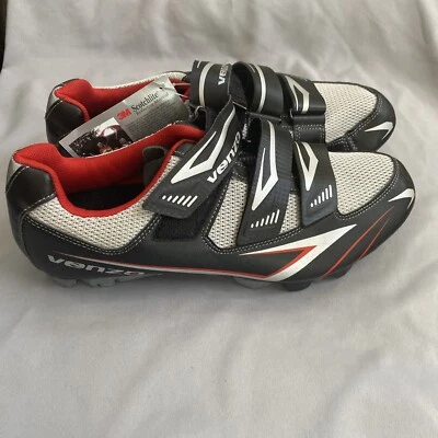 Zapatos de ciclismo Venzo 3 correas talla 7,5 nuevos sin caja Foto 1 de 4