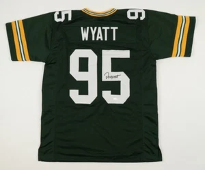 Packers 1st Rnd Pick DEVONTE WYATT Signed Custom Replica Green Jersey AUTO - JSA - Picture 1 of 4