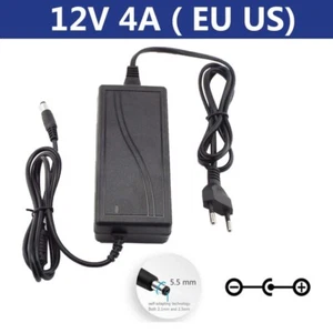 12V 4A 4000ma DC Power Supply Adapter Charger 100-240V AC Transformer for CCTV - Picture 1 of 10