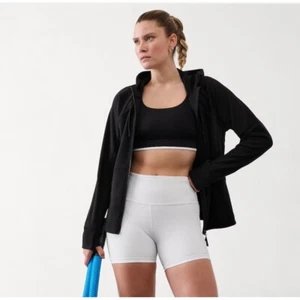 Athleta Jacket Size XL Unstoppable Fleece Lined Full Zip Black Style 818765 - Picture 1 of 14