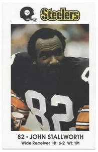 1982 Pittsburgh Steelers Police John Stallworth #82 Kiwanis Club Coca-Cola - Picture 1 of 2