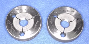 Medidor de anillo de rosca M14x0,35 6 g Go No-Go - 14 mm - 0,35 cables - Accu-Gage ~ Nuevo de Lote Antiguo - Imagen 1 de 2