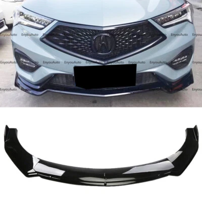 For Acura MDX RDX UNIVERSAL Front Bumper Lip Spoiler Splitter Glossy Black Foto 1 de 4