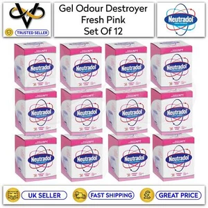 Neutradol Gel Odour Destroyer Super Fresh Pink Last 90 Days Pack of 12 - Picture 1 of 1