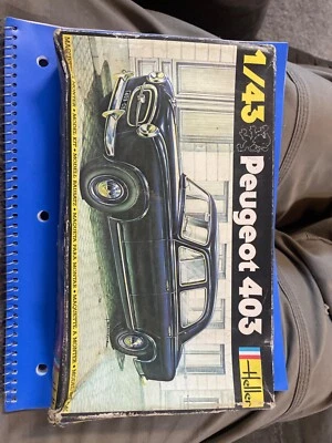 Coche modelo Heller hecho en Francia 1/43 Peugeot 403 Humbrol nuevo abierto Foto 1 de 4