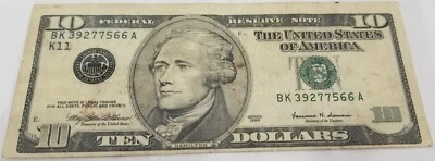 1999 Ten Dollar USA / Series 1999 - Image 1 of 2