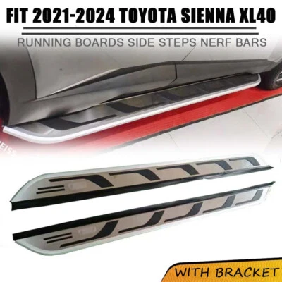 Fits for 2021 2022 2023 2024 Toyota Sienna XL40 Running Board Nerf Bar Side Step - Image 1 of 4