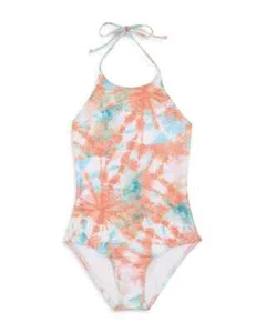 Splendid L109152 Girls Peach Tie Dye Bellini One-Piece Swimsuit Size 14 - Picture 1 of 4