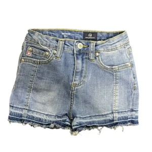 AG Adriano Goldschmied Girls Shorts Denim Jean Shorts High Rise Size 5 - Picture 1 of 7