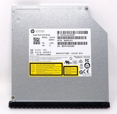 HP GUD1N SUPER MULTI DVD WRITER 932498-850 849055-6C3 W/PRODESK BEZEL - NEW - Image 1 of 2