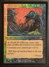 Magic The Gathering MTG DEATH PIT OFFERING FOIL Nemesis MP Moderately Played