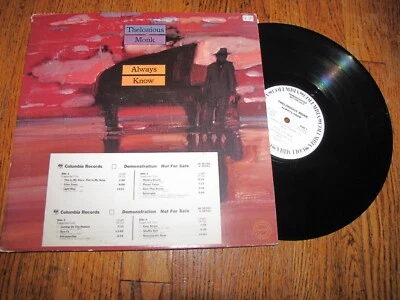 THELONIOUS MONK - ALWAYS KNOW - COLUMBIA RECORDS WHITE LABEL PROMO DOUBLE LP - Image 1 of 3