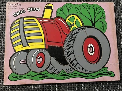 Quebra-cabeça de brinquedo Connor trator 8421-7 bandeja vintage quebra-cabeça 10 peças - Imagem 1 de 4