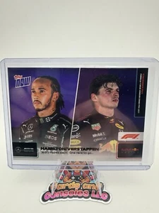 HAMILTON VERSTAPPEN 369,5 POINTS EACH  ONE RACE TO GO - TOPPS NOW Card #078 - Picture 1 of 2