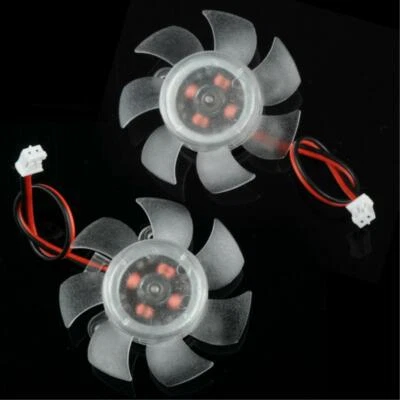 45mm 2Pin PC Graphics VGA Video Card Heatsink Cooler Cooling Replacement Fan 12V - Image 1 of 4