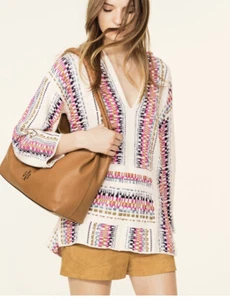 Tory Burch Long Sleeve Baja Wool Blend Knit Bolinas Baja Sweater Vintage Sz S/P - Picture 1 of 7