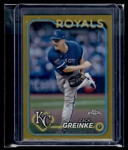 2024 Topps Chrome Gold Refractor #202 Zack Greinke Royals 30/50 - Picture 1 of 2