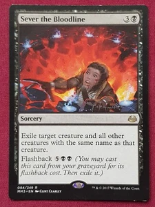 Magic The Gathering MODERN MASTERS 2017 MM3 SEVER THE BLOODLINE black card MTG - Picture 1 of 2