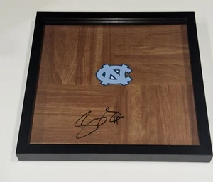 SEAN MAY SIGNED FRAMED 12X12 FLOORBOARD NORTH CAROLINA TAR HEELS PROOF JSA COA - Picture 1 of 2