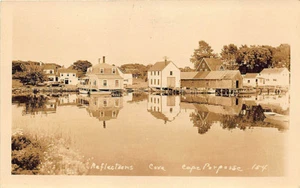 Cape Porpoise ME "Reflections Cove"  RPPC Postcard - Picture 1 of 2