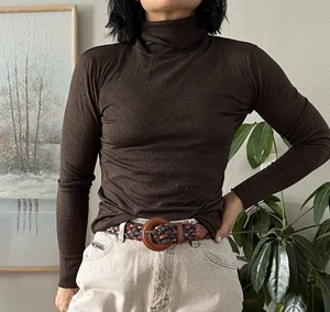 The Limited Feinstrick Kaschmir Seide Rollkragen Pullover Damen mittelbraun - Bild 1 von 11