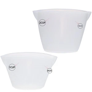 1Pcs Mixing Containers 250ML/500ML Resin Cups Fexible Measuring Cup Soft New - Picture 1 of 28