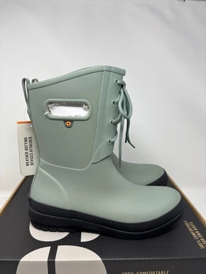 Bogs Amanda II Botas Impermeables de Encaje Verde Jade Invierno Lluvia Mujer’s Talla 8 Foto 1 de 4