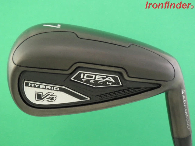 Adams Idea Tech V4 Hybrid Single 7 Iron Steel Regular Shaft Mens Right Handed - Image 1 of 4