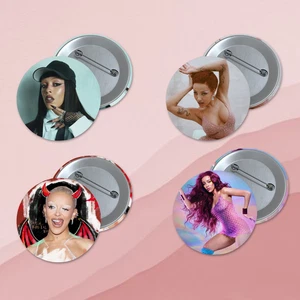 Doja Cat 1,5 Zoll Pinback Buttons 4er Pack Popmusik Popstar  - Bild 1 von 1