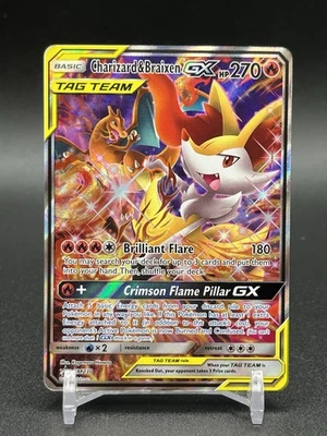 Charizard & Braixen GX - SM230 - Pokemon Sun & Moon Promo Ultra Rare Card - Image 1 of 2