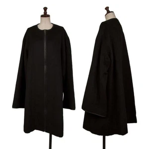 Jean Paul GAULTIER CLASSIQUE Leather Piping Shaggy Coat Size 40(K-147708) - Picture 1 of 12