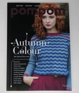 POMPOM QUARTERLY Magazine - Autumn 2016 #18 Knitting UK Natural Dyes Eco Dying - Picture 1 of 5