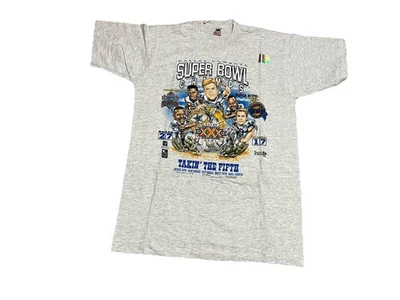 Nueva Camisa Caricatura Vintage Dallas Cowboys 1996 Takin The Fifth Super Bowl XL Foto 1 de 4