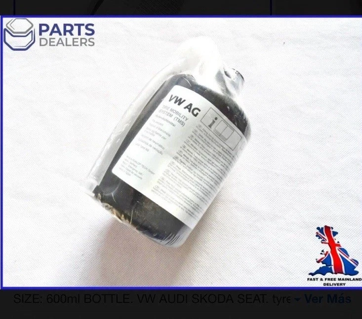 OEM 2010-2025 Porsche 911 928 SELLADOR DE NEUMÁTICOS SELLADOR BOTELLA DE GEL 600 ml 🔷 Foto 1 de 3